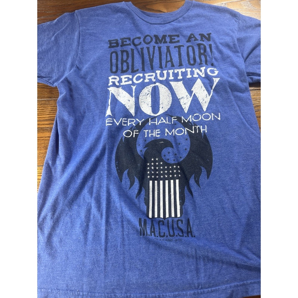 Harry Potter Fantastic Beasts Become An Obliviator Blue T-Shirt Medium Lootcrate